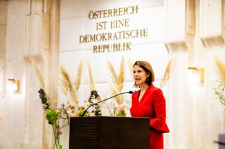 Verfassungsministerin Edtstadler (Foto: Achim Bieniek) 