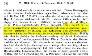 Auszug aus dem Erkenntnis vom 14. Dezember 1956, G 30/56  