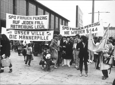 Demonstration für Fristenlösung 1984 