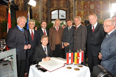 Festakt zur Lösung der Kärntner Ortstafelfrage im Kärntner Landhaus am 16.08.2011 