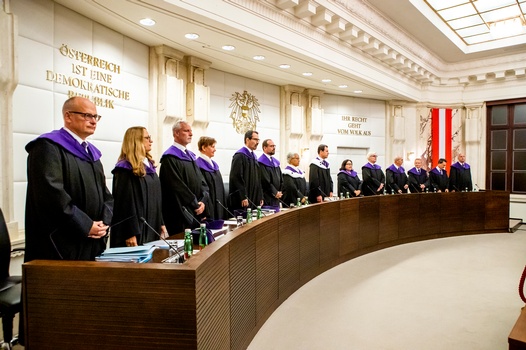 The Constitutional Court at a Public Hearing in September 2023.  ©VfGH/Achim Bieniek