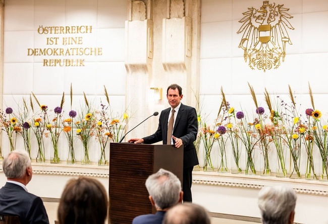 VfGH-Präsident Christoph Grabenwarter bei seiner Rede am Verfassungstag 2026&nbsp;