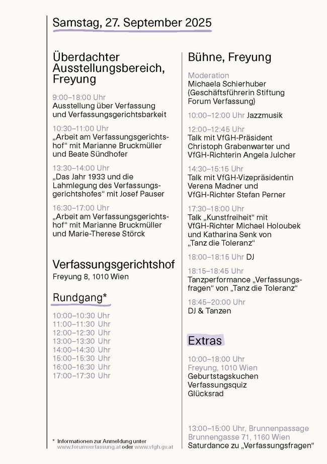 Verfassung im Dialog 2025 - Programm II